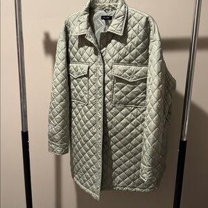 Quilted Olive Green Jacket